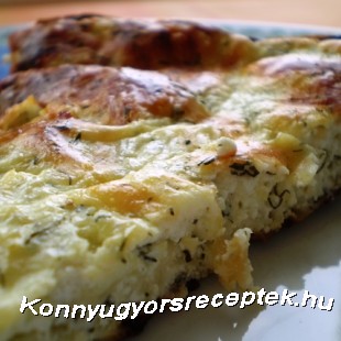 Diétás sajtos-túrós lepény