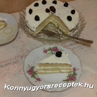 Citromos krémes kókusz lisztes torta