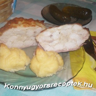 Sajtos csirkemell muffin