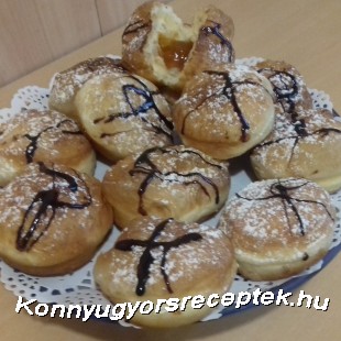 Töltött szalagos fánk!