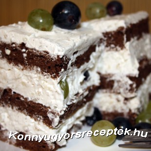 Rizses-szőlős szelet