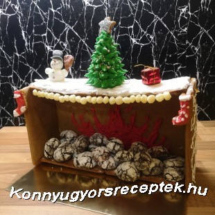 Mézeskalács kandalló pöfeteg sütivel töltve Picipiros Konyhájából Mézeskalács kandalló pöfeteg sütivel töltve Picipiros Konyhájából
