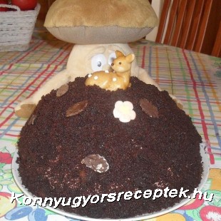 Csokis banánkrémes vakondtúrás torta Csokis banánkrémes vakondtúrás torta