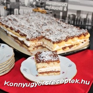 Sütés nélküli csokoládés-tejszínízű kocka