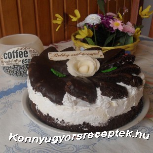 Tejszínes túrókrém torta
