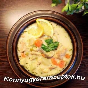 Tárkonyos csirkeragu leves 