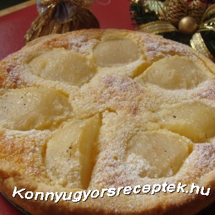 Francia körtetorta - Tarte Bourdaloue Francia körtetorta - Tarte Bourdaloue