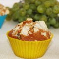 Szőlős muffin ropogós morzsával.